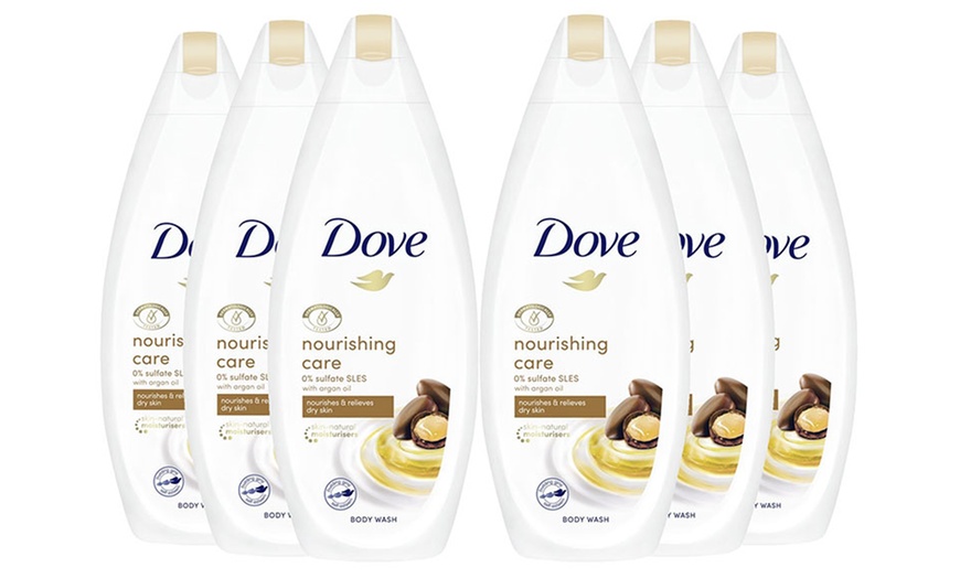 Image 9: Six Dove Cream Body Washes