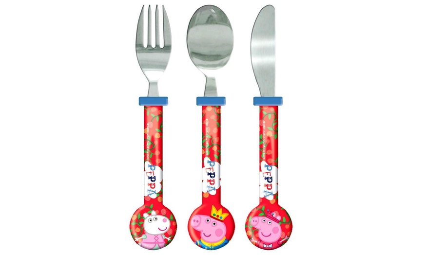 Image 4: 3-Piece Kids Licensed Cutlery Set