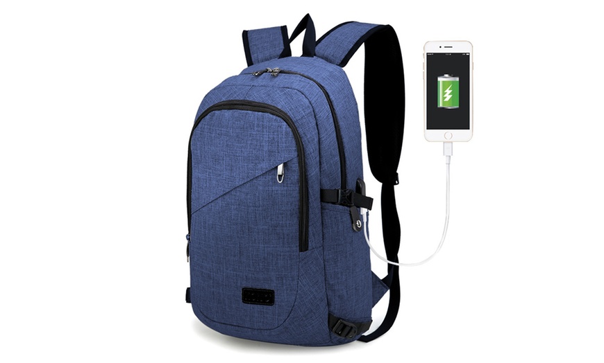 Image 14: Kono Rucksack mit USB-Ladeanschluss