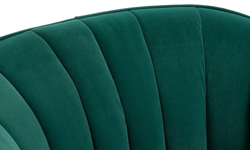 Image 5: HomCom Emerald Green Armchair