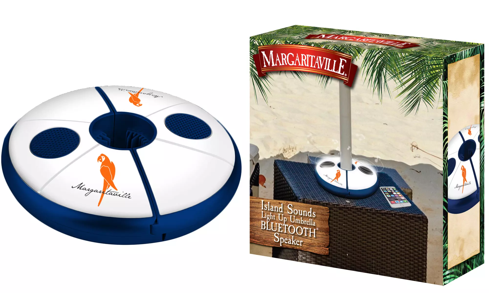 Margaritaville or Landshark Island Sounds Bluetooth Light-Up Umbrella Speaker - Second Medium