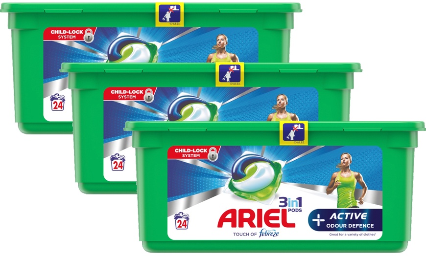 Image 3: Ariel Pods 3en1 Febreze Active