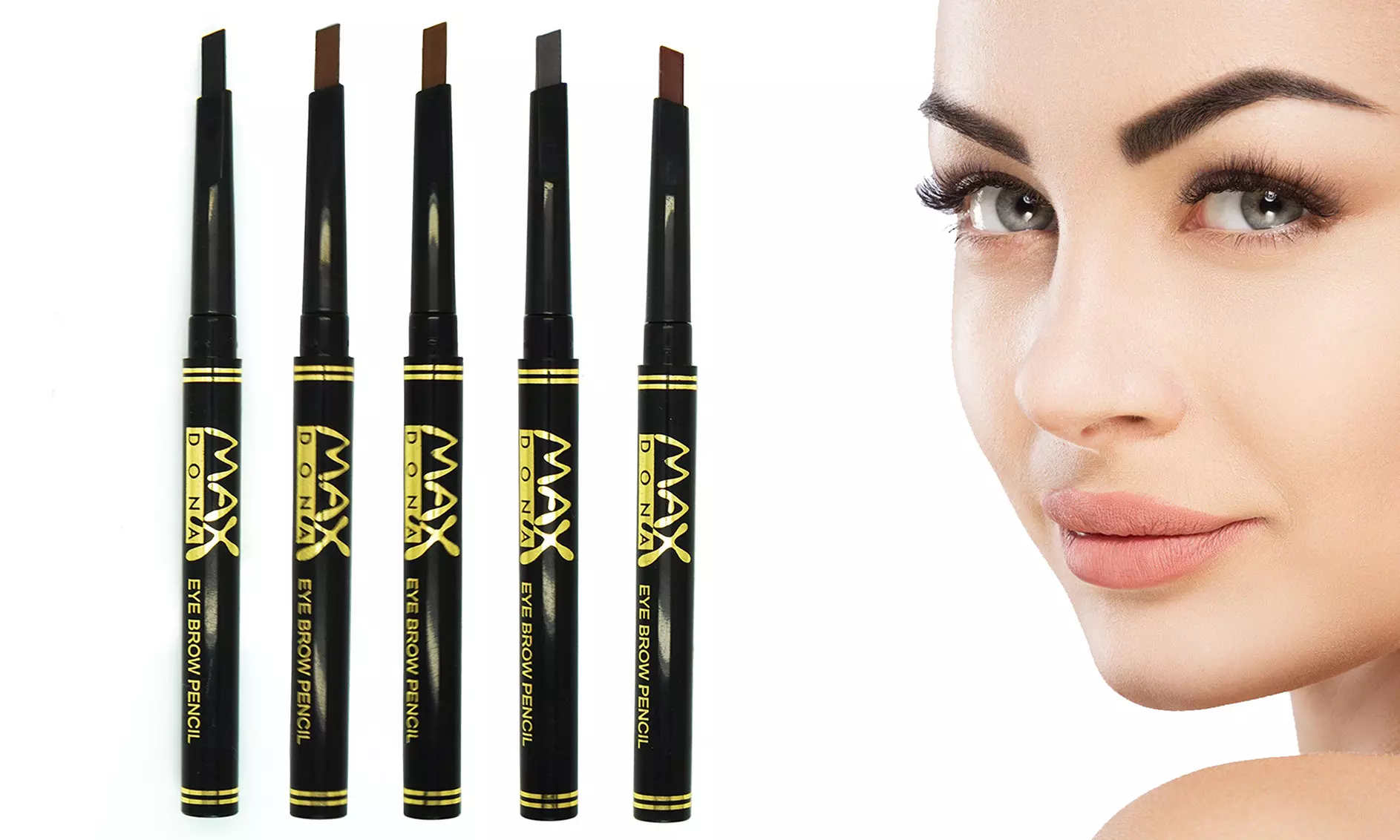 Lápiz de cejas retráctil de grado profesional: duradero y fácil de usar - Primary Image