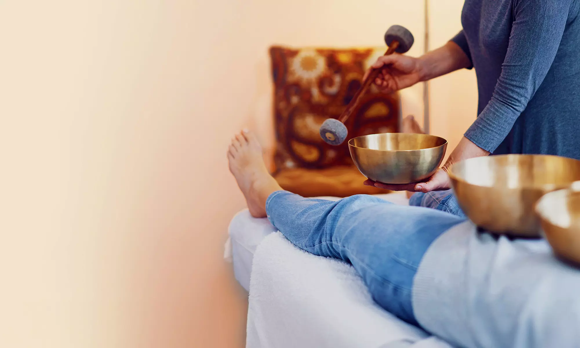 Soin sonore au choix seul ou à 2 avec Anne Jornet Jaquet Sonothérapie