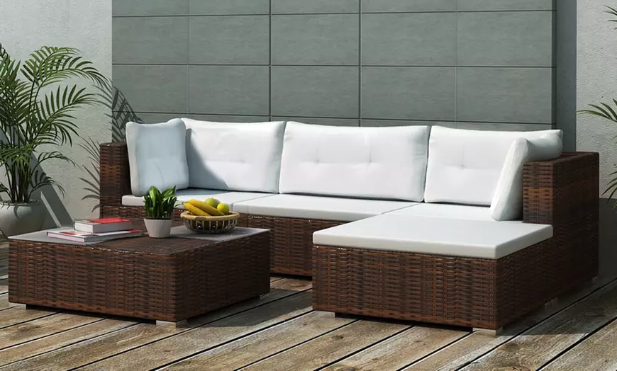 Image 1: Tuinset poly rattan