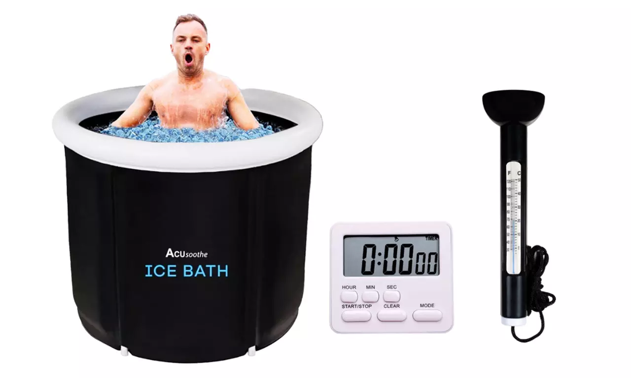 Acusoothe Eis-Badewanne opt. mit Timer und Thermometer - Primary Image