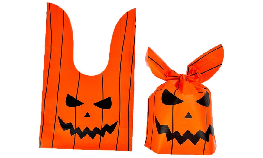 Image 9: Lot de 50 sacs de friandises d'Halloween