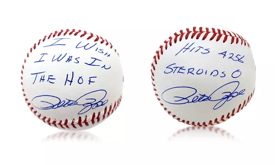Pete Rose Autographed Baseballs with Special Inscriptions - Primary Image