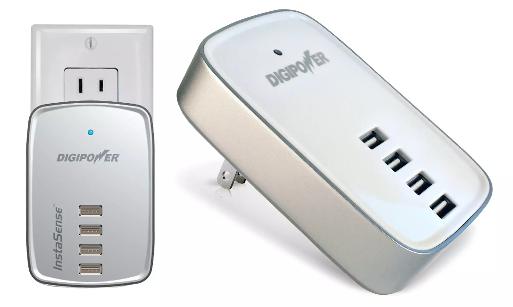 4 Port USB Charger with InstaSense Technology - Primary Image