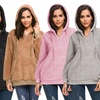 Image 1: Women's Plush Fleece Hoodie with Pockets