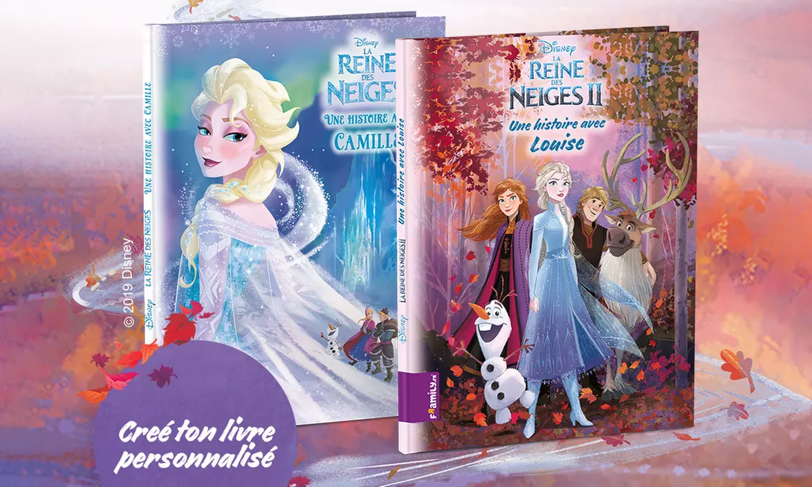 1 livre personnalisé La reine des neiges, Le roi lion, La petite sirène ou Cars avec Framily (10,50 € de réduction) - Primary Image