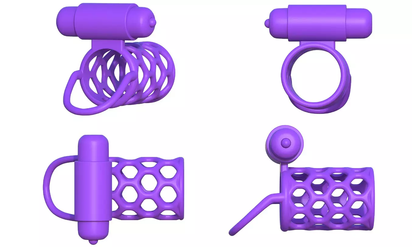 Pipedream Fantasy C-Ringz Vibrating Couples Cage - Second Medium