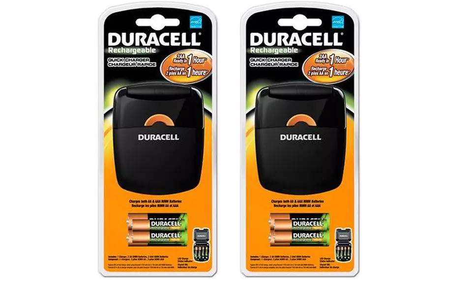 Duracell Rechargeable Battery Quick Charger (Two-Pack) - Primary Image