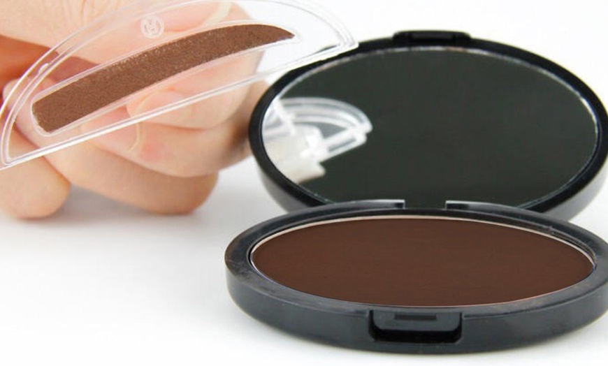 Image 2: Eyebrow Stamp and Powder Kit