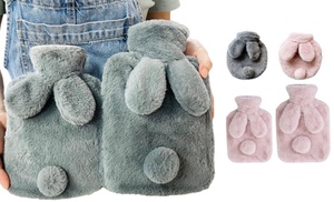 Hot Water Bottle with Bunny Cover