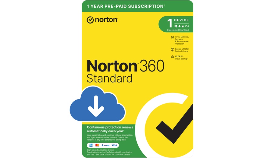 Image 2: Antivirus con suscripción de 1 año de Norton