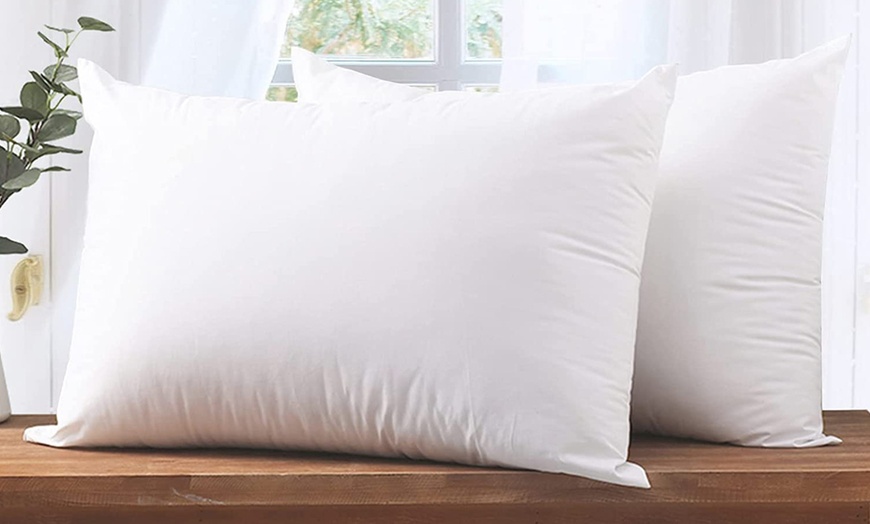 Image 1: Bouncy Support Soft Bed Pillows