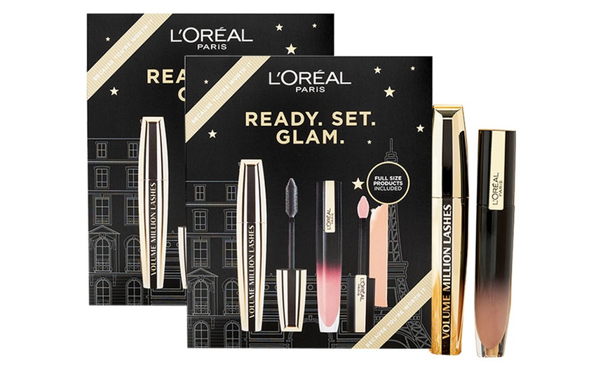 Image 1: Two L'Oreal Paris Ready Set Glam Gift Sets