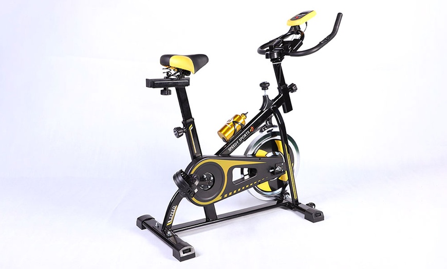 Image 6: Exercise Spin Wheel Bike with 10kg Flywheel