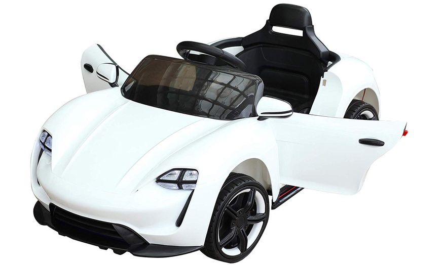 Image 2: HomCom Kids' Electric Ride-On Car