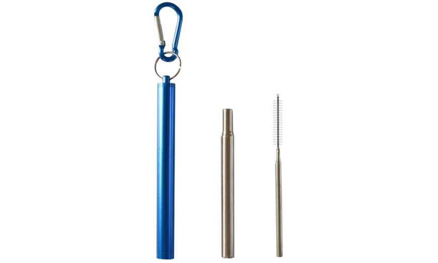 Image 5: Collapsible Stainless Steel Straw