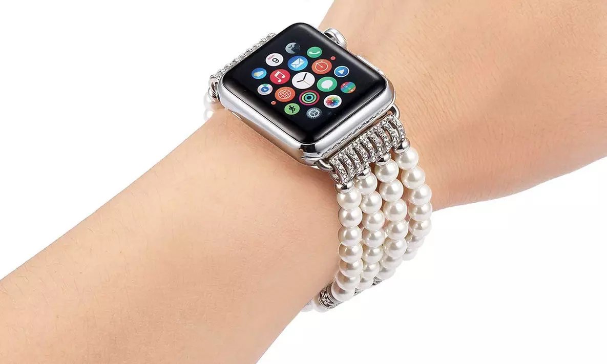 Posh Tech Faux Pearl Band for Apple Watch Series 1, 2, 3, 4 & 5 - Second Medium