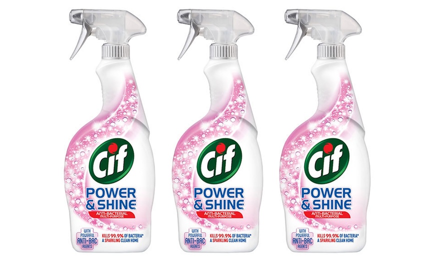 Image 1: Cif Power and Shine Antibacterial Multi-Purpose Spray 700ml