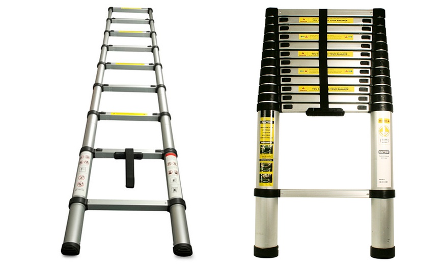 Image 1: Soft-Close Telescopic Ladder 