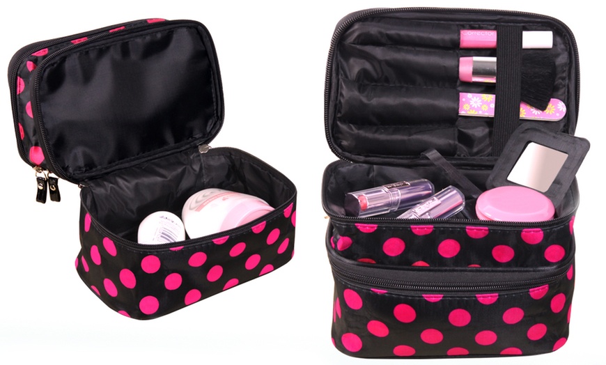 Image 2: Multi-Compartment Make-Up Bag