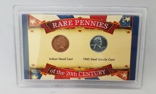 Rare Pennies of the 20th Century Coin Set (2-Piece)