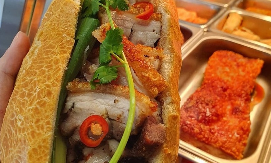 Image 2: Vietnamese Banh Mi Roll and Drink