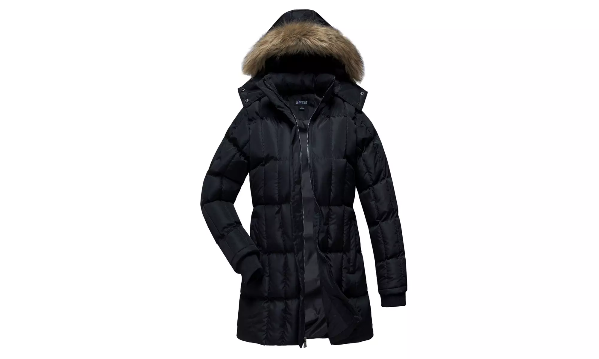 u2wear Women's Parka Puffer Coat with Hood. (Size S) - Second Medium