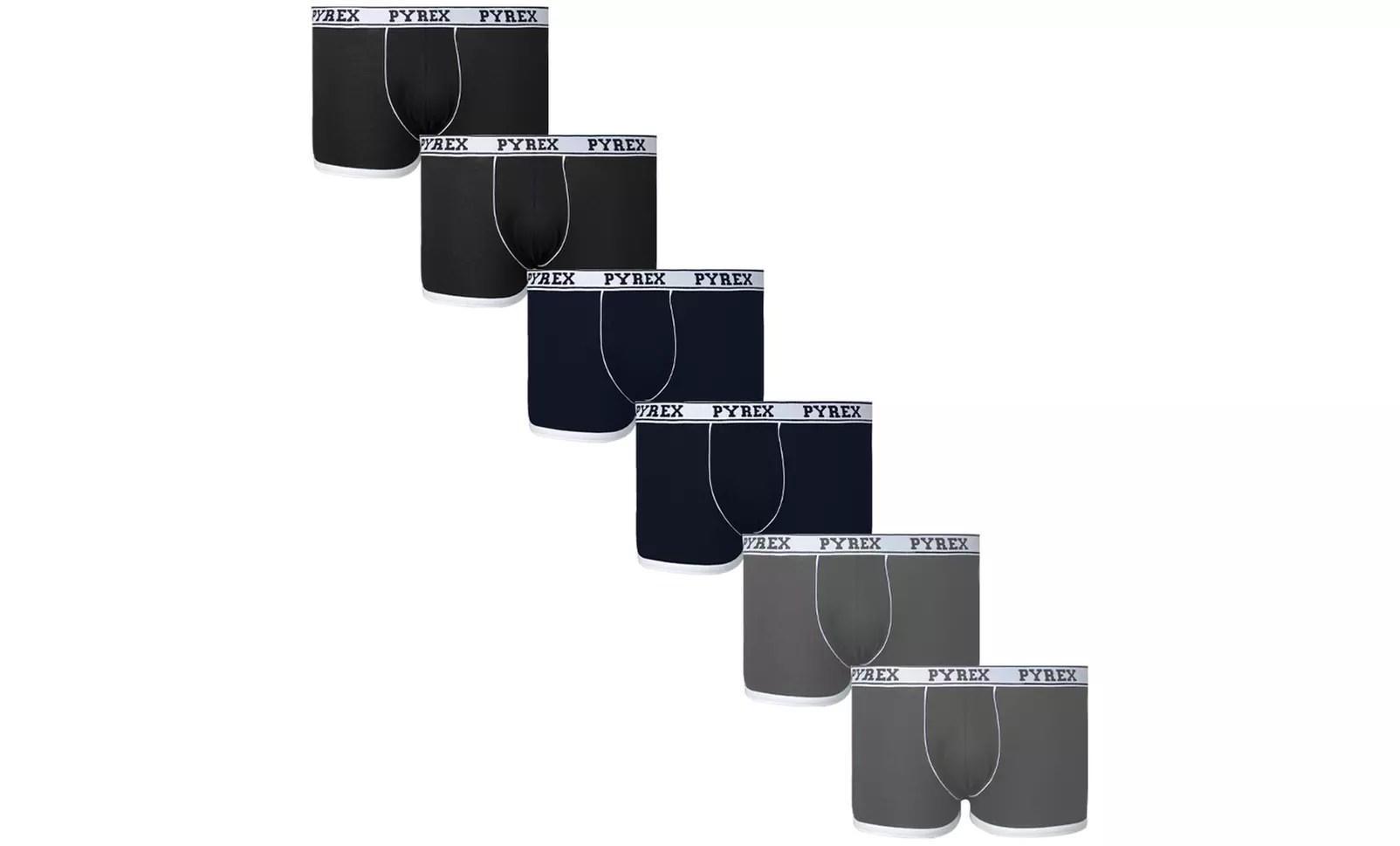 3er- oder 6er-Pack Pyrex Slips oder Boxershorts für Herren