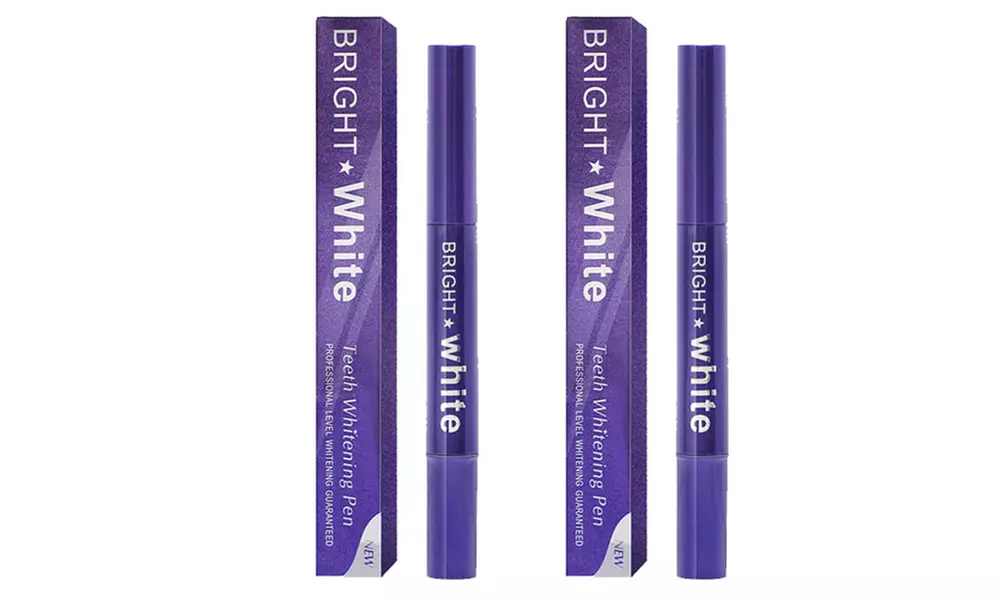 1 ou 2 stylos de blanchiment des dents Bright White