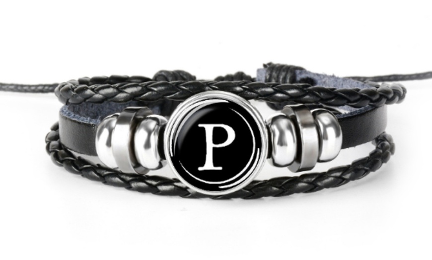 Image 17: Bracelet initiale pour homme