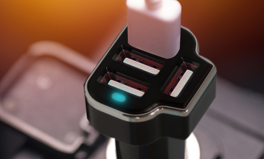 Image 5: Aduro PowerUp Four-Port USB Car Charger