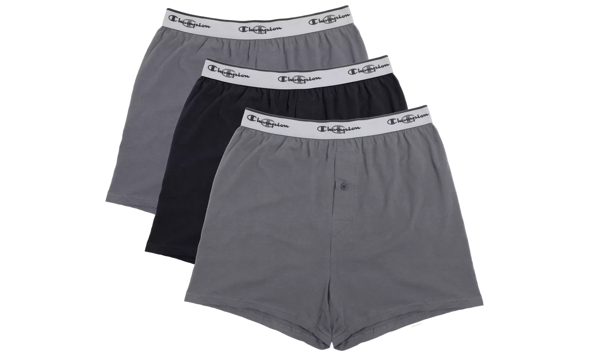 Champion Men's Knit Boxers (3-Pack) (Size L) - Primary Image