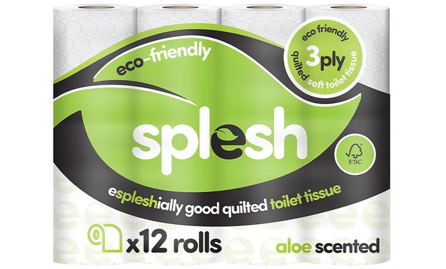 Image 2: Up to 72 Splesh Eco-Friendly Aloe Vera Three-Ply Toilet Paper Rolls