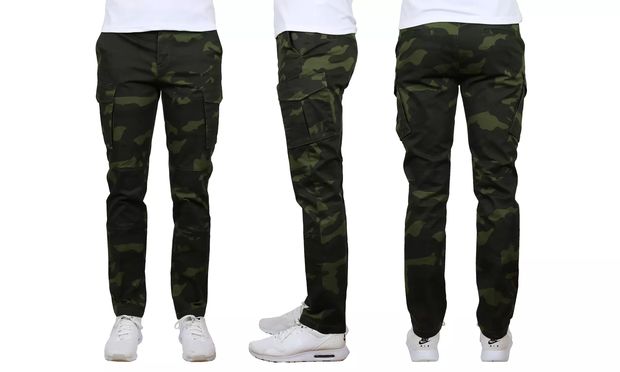 Galaxy By Harvic Men's Slim Fit Stretch Cargo Chino Pants (30–40) - Second Medium