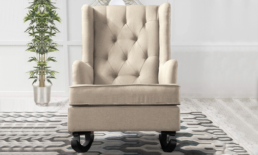 Image 18: Convertible Rocking Armchair