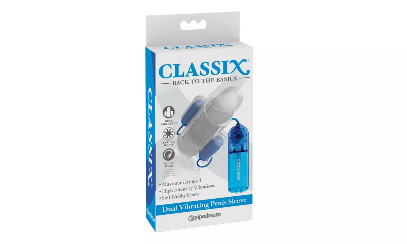 Dual Bullet Vibrating Penis Sleeve  - Second Medium