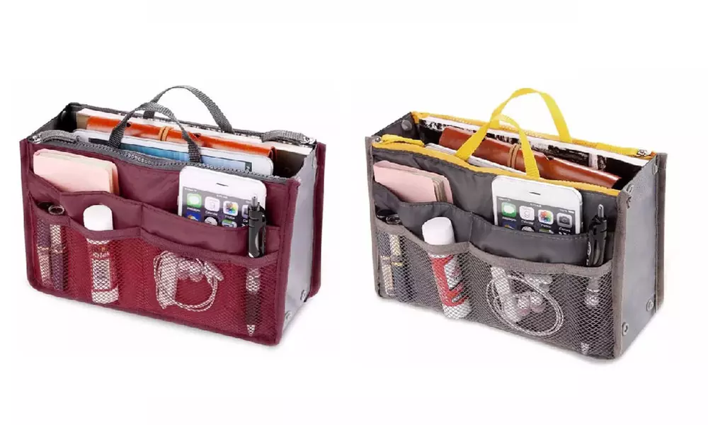 1 o 2 borse organizer da viaggio per cosmetici