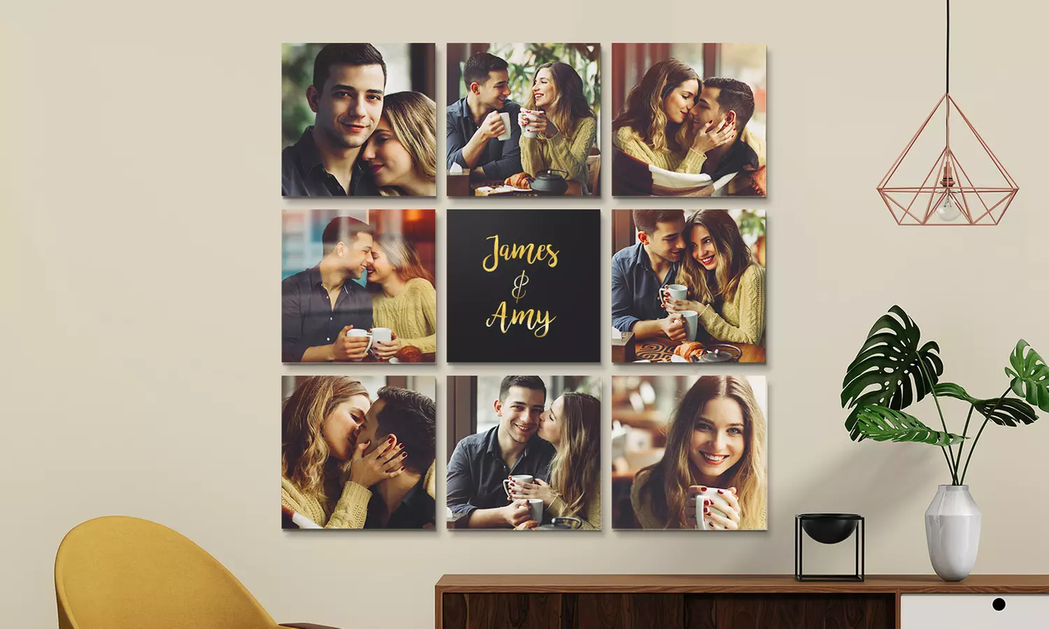 One, Three, Four, Six, or Nine 10"x10" Custom Canvas Prints from Printerpix (Up to 93% Off) - Primary Image