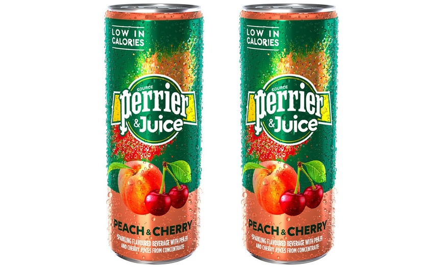 Image 7: Cans of Perrier and Juice 250ml