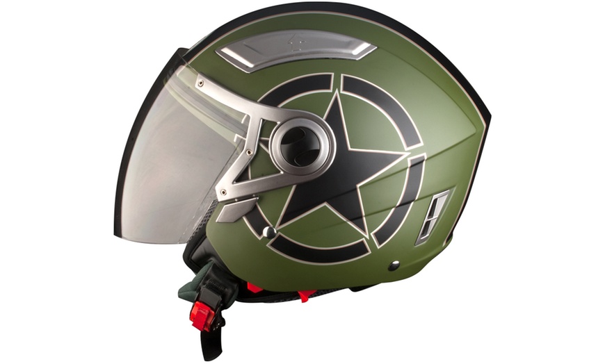 Image 8: Double Visor Motorcycle Helmet