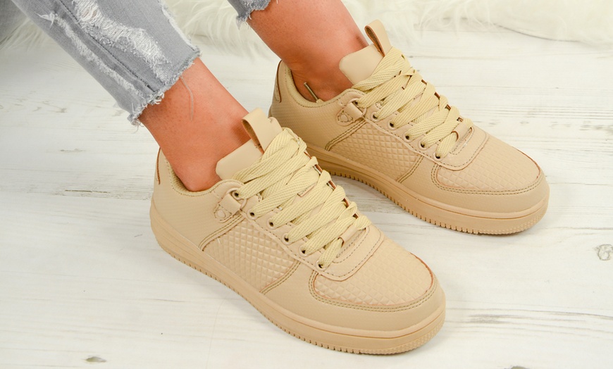 Image 15: Women's Lace-Up Sneakers