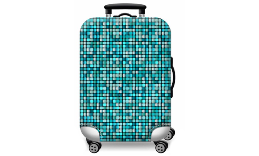 Image 6: Abstract Theme Luggage Cover