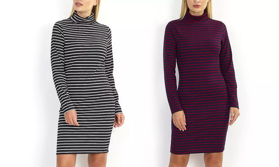 Robe t-shirt à rayures Brave Soul - Primary Image