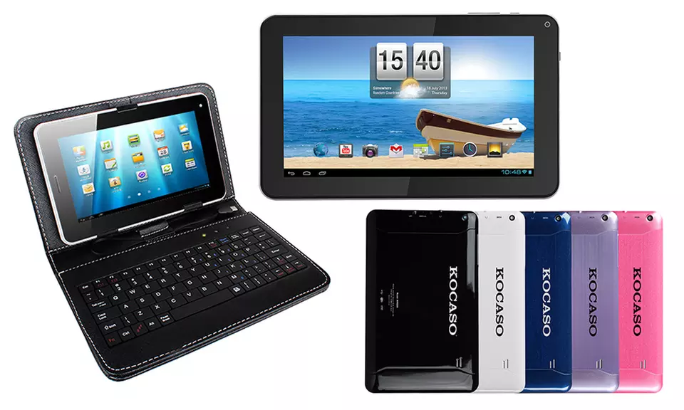 Kocaso 8GB 9" Tablet with Android 4.4 OS and Keyboard Case - Primary Image