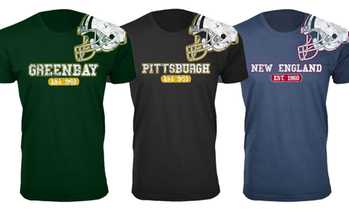 Men's Football Helmet Cotton T-Shirts